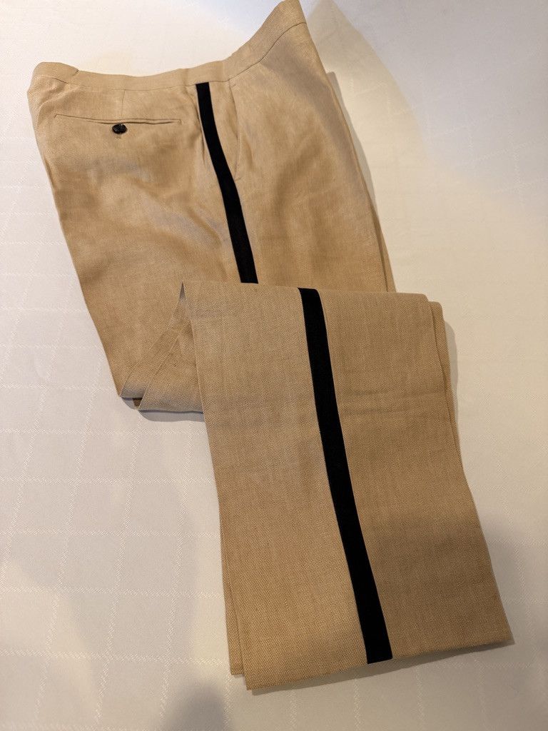 J.Crew J. Crew Linen Tuxedo Pants Size US 30 / EU 46 - 2 Thumbnail