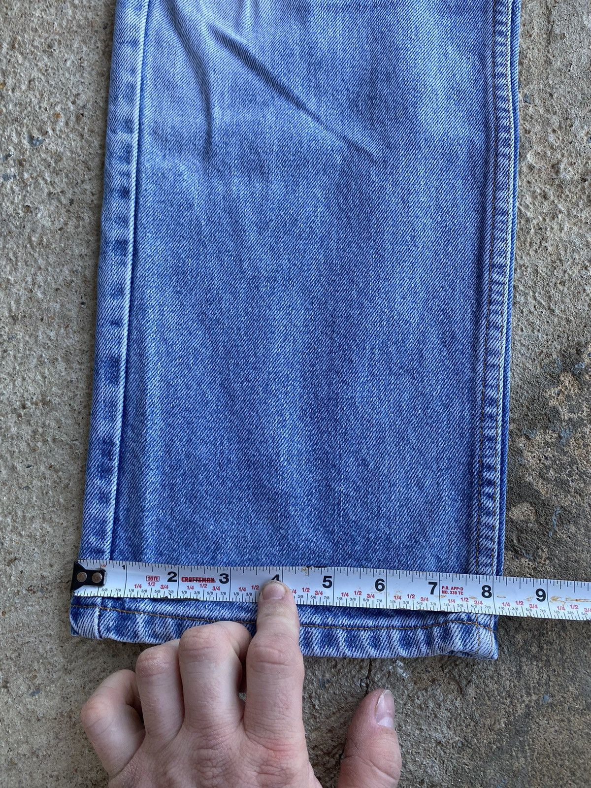 Jean × Levi's × Vintage Vintage 90’s Levi's Jeans 505 Light Wash Distressed Denim Size US 36 / EU 52 - 15 Thumbnail