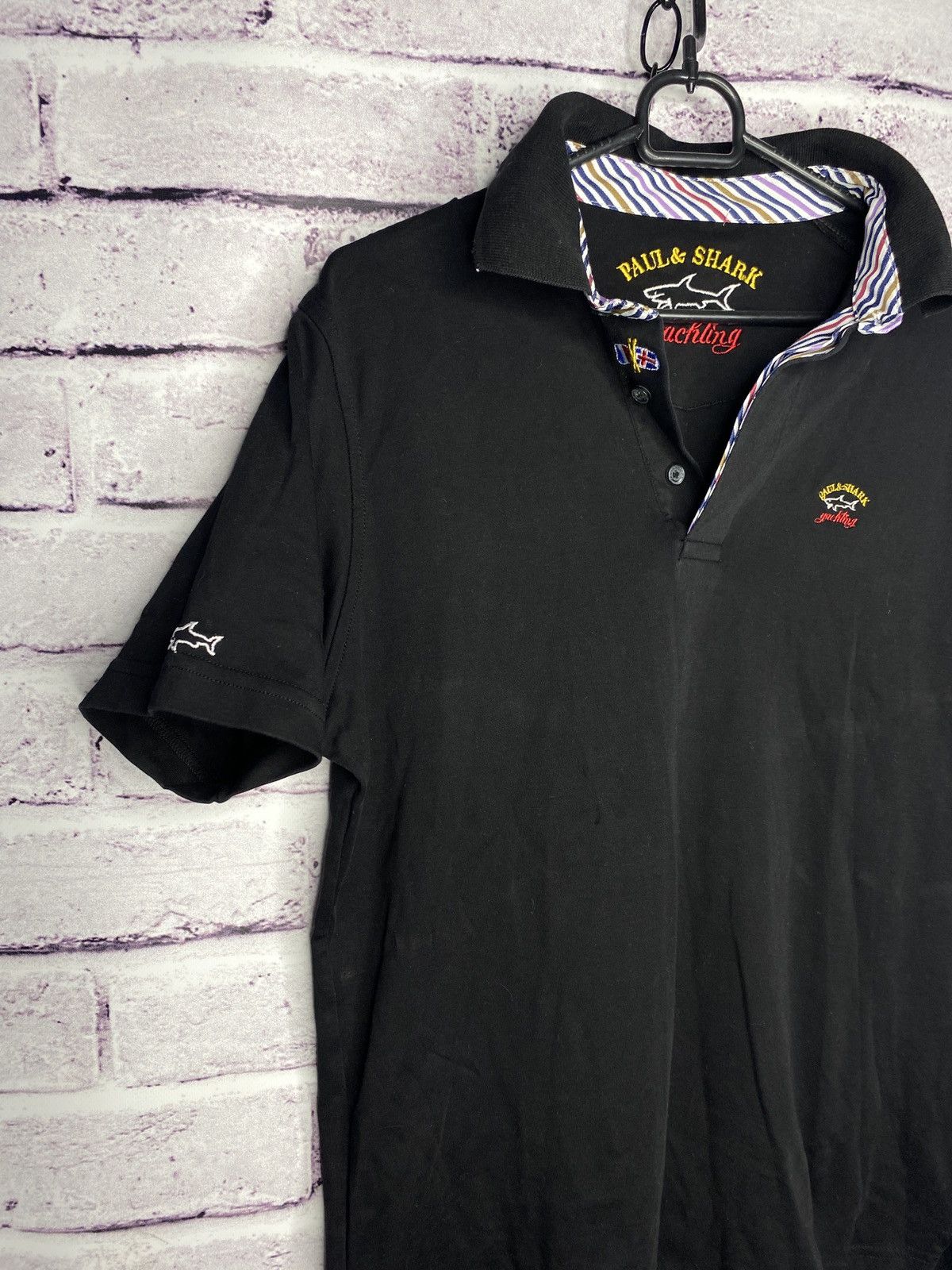 Paul & Shark Mens Paul Shark Short Sleeve Polo Shirt Made in Italy Size S Size US S / EU 44-46 / 1 - 3 Thumbnail