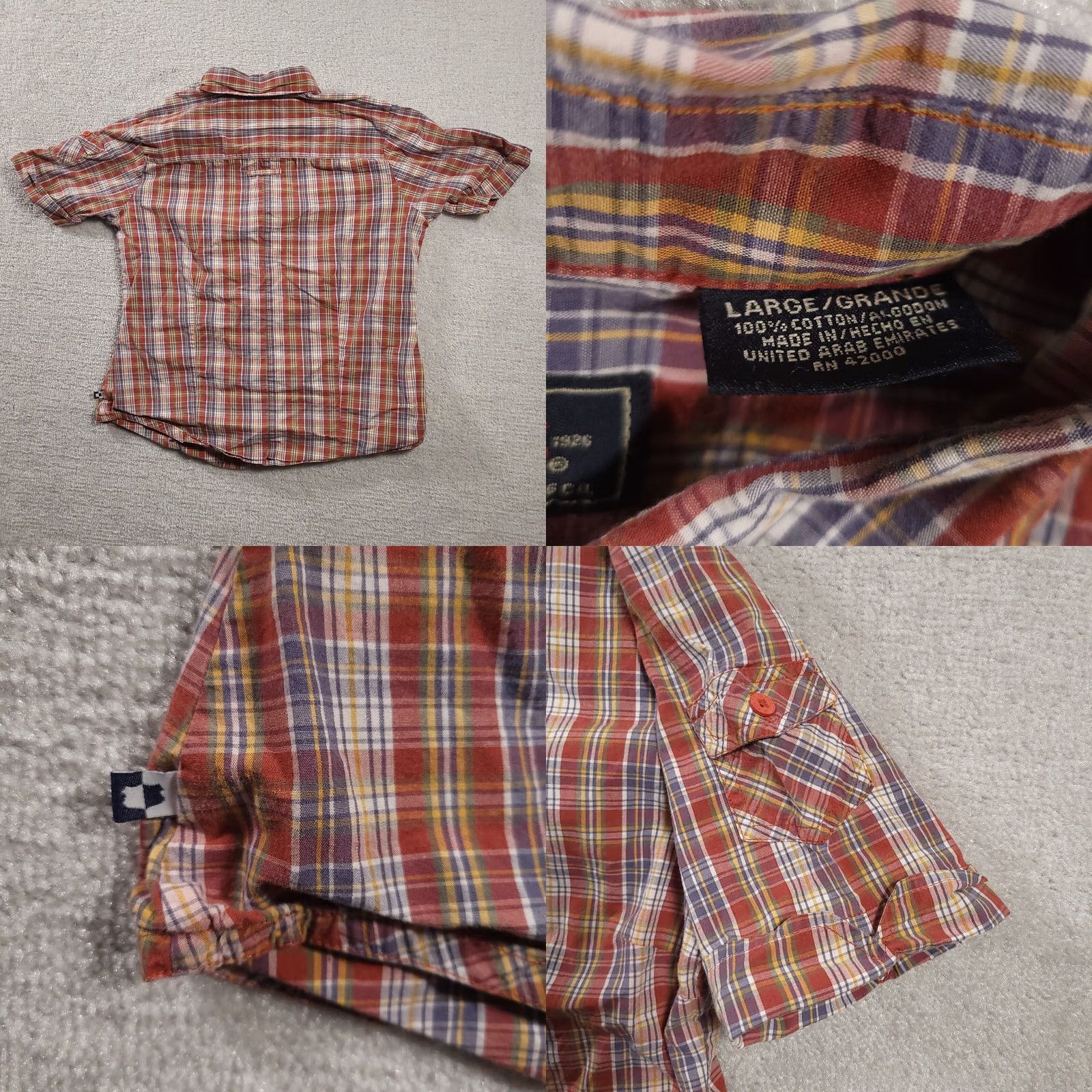 Route 66 Route 66 Western Shirt Women's Large Short Sleeve Button-Up Plaid Western Shirt Size L / US 10 / IT 46 - 8 Thumbnail