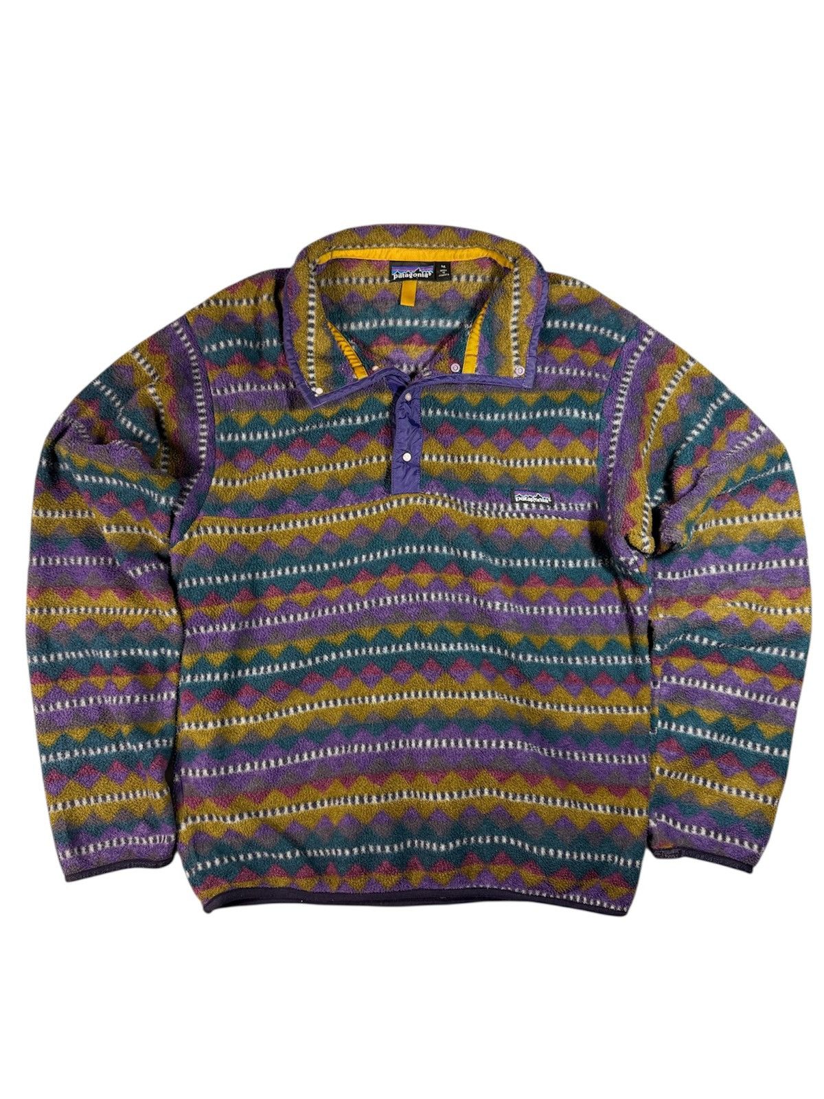 Patagonia ❌SOLD❌Vintage Patagonia Aztec Fleece Pullover Jacket Size US L / EU 52-54 / 3 - 5 Thumbnail