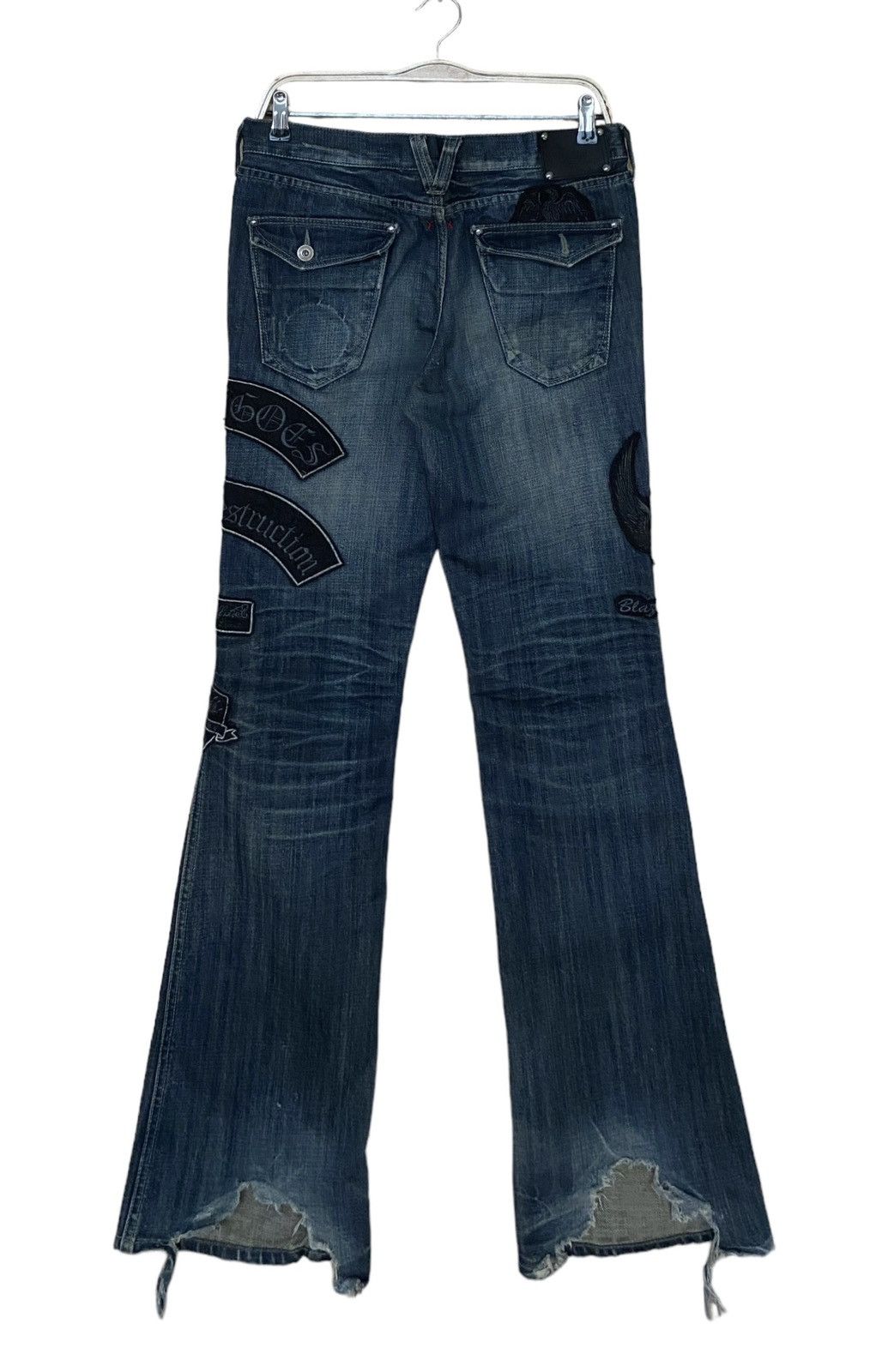 Vintage × semanticdesign Vintage Japanese Brand Semantic Design Flared Jeans 1990s Size US 30 / EU 46 - 2 Thumbnail