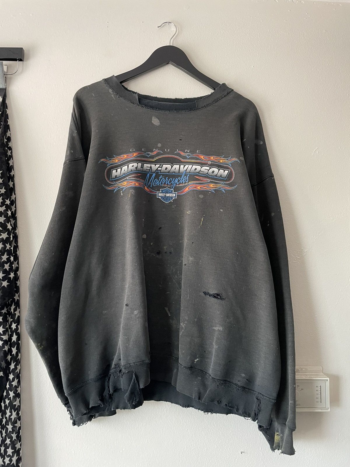 Harley Davidson VINTAGE THRASHED FADED HARLEY DAVIDSON SWEATSHIRT Size US XL / EU 56 / 4 - 11 Thumbnail