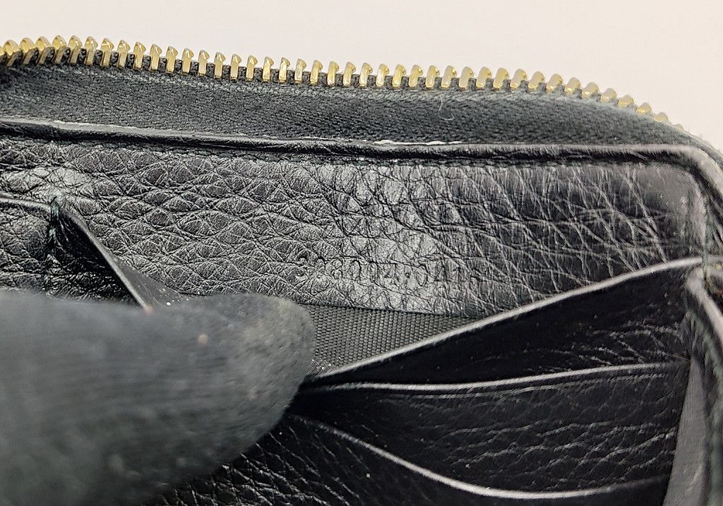 Gucci original GUCCI soho GG full leather zipper fringe wallet Size ONE SIZE - 3 Thumbnail