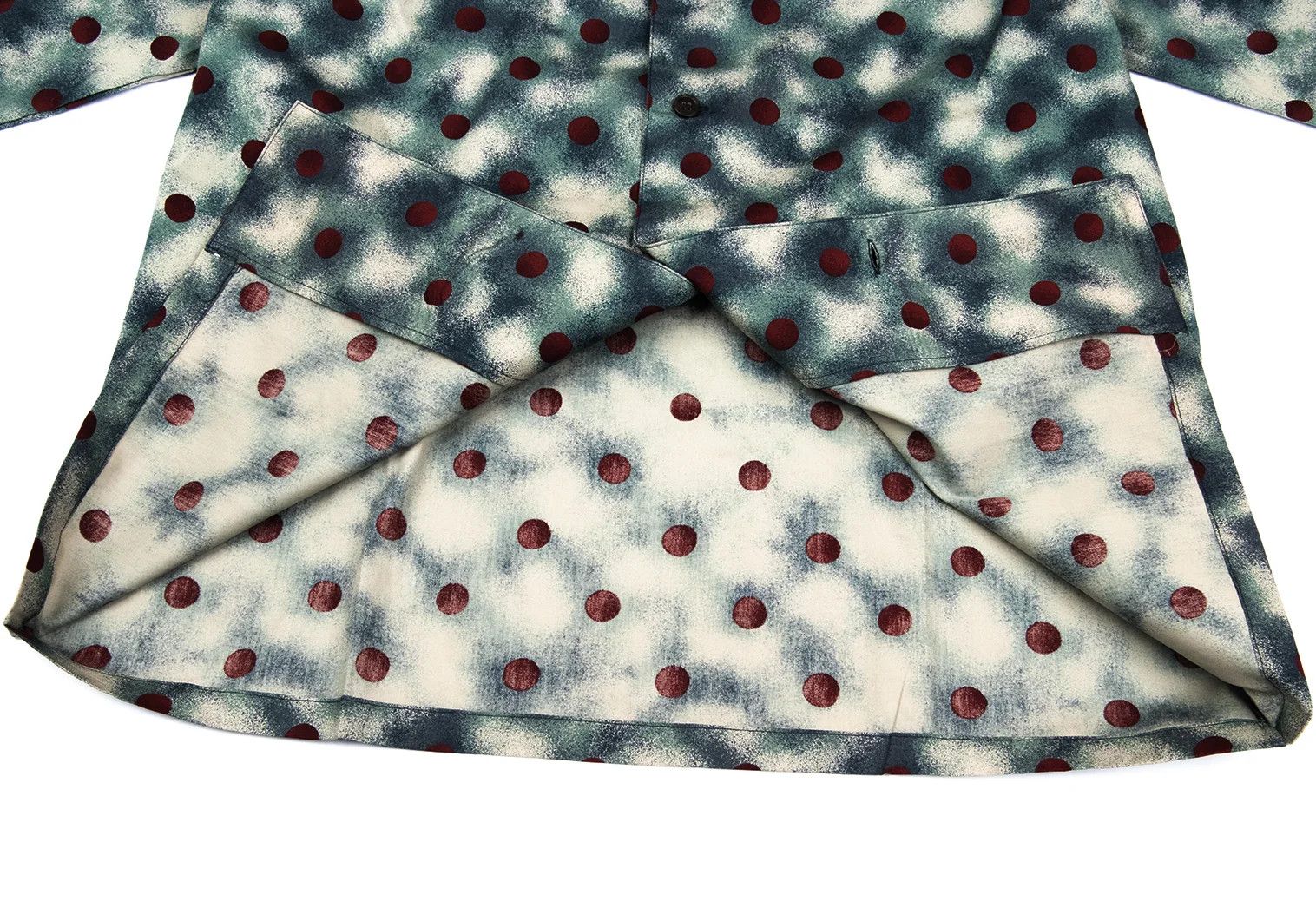 Jean Paul Gaultier Cyber Dot Print Pajama Shirt in Light Blue Tea M Size US M / EU 48-50 / 2 - 9 Thumbnail