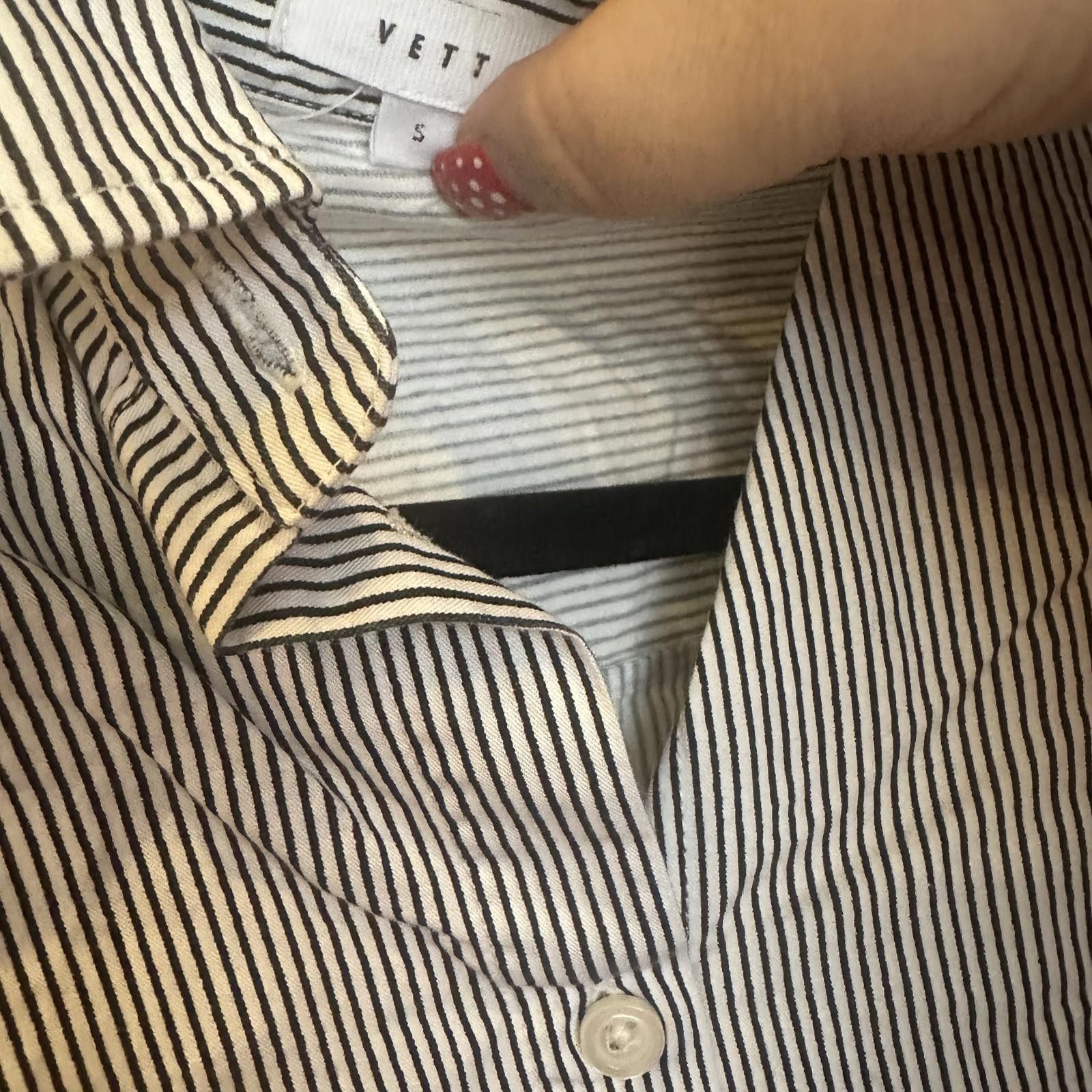 Designer VETTA Women's Cropped Button-Up Shirt Size S / US 4 / IT 40 - 2 Thumbnail