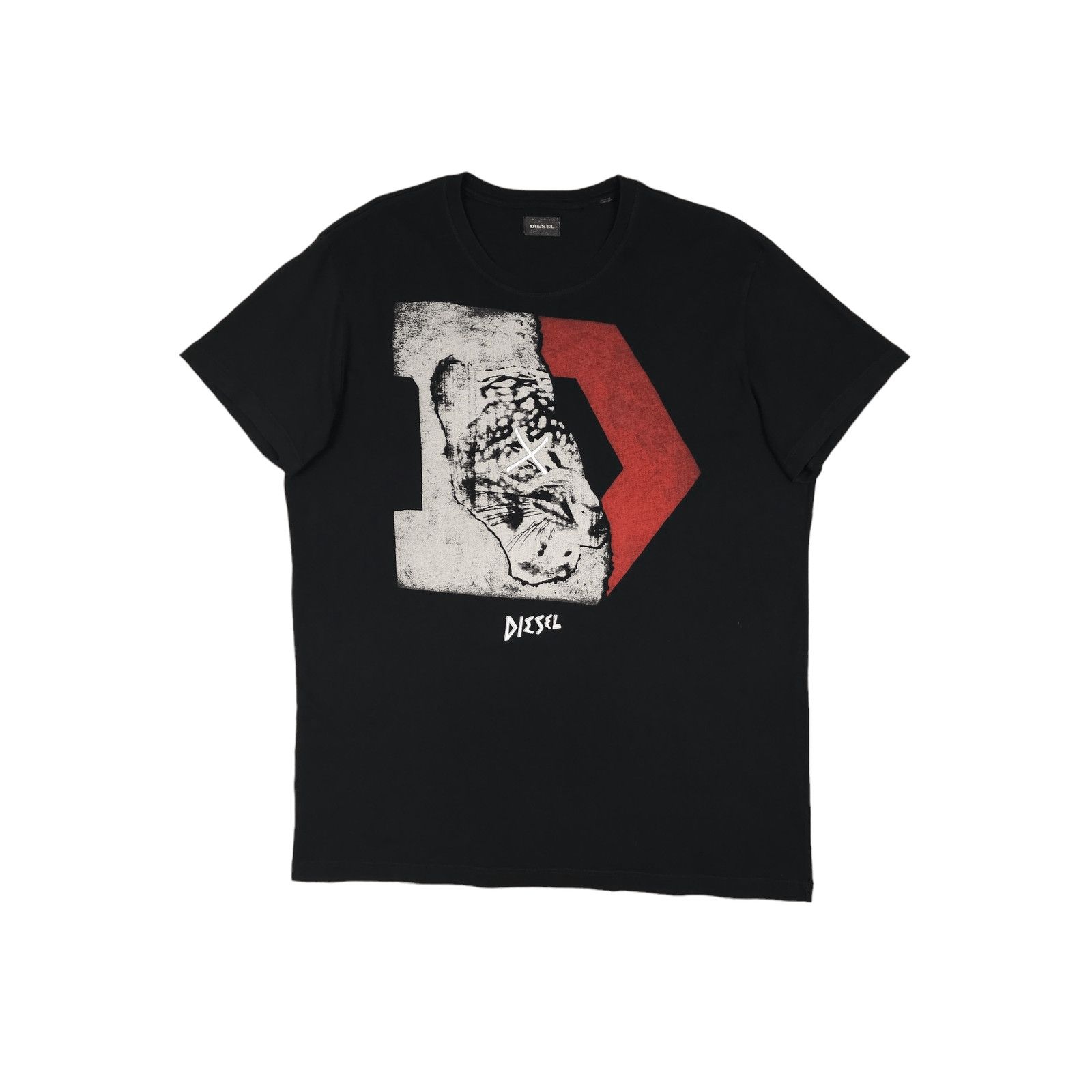 Diesel × Vintage 💎Spell out T-shirt Art Y2K Full Print Affliction Size L Size US L / EU 52-54 / 3 - 1 Thumbnail