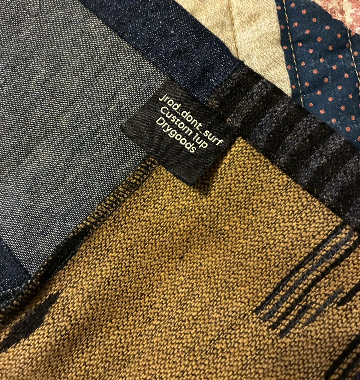 RRL Ralph Lauren CUSTOM RRL/RL PATCHWORK SCARF (100% UPCYCLED RRL FABRICS) Size ONE SIZE - 12 Thumbnail