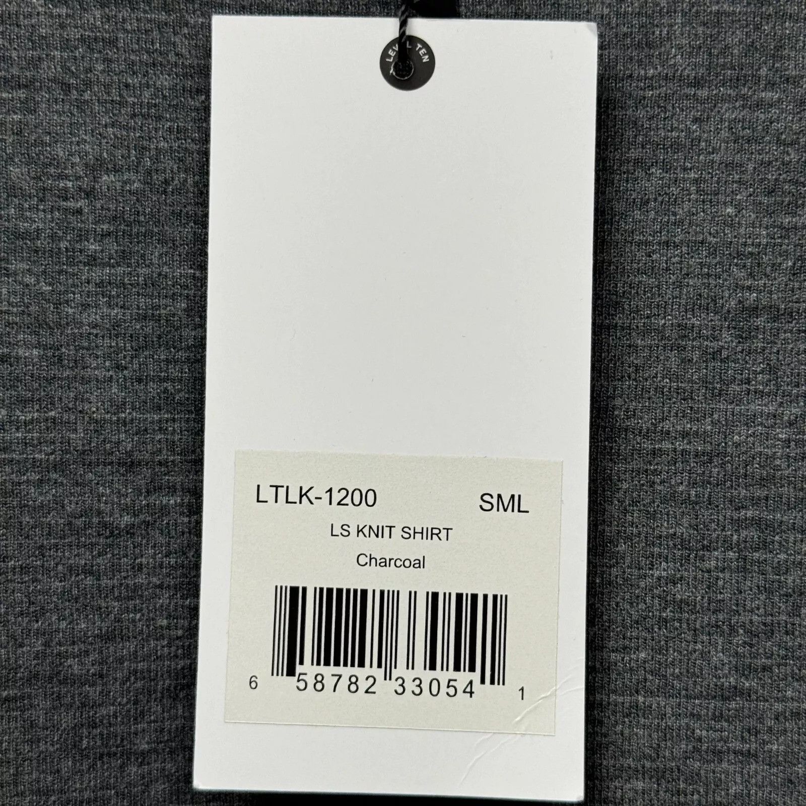 Designer Level Ten Men Minimalist Long Sleeve Knit Tee New Small Size US S / EU 44-46 / 1 - 4 Thumbnail