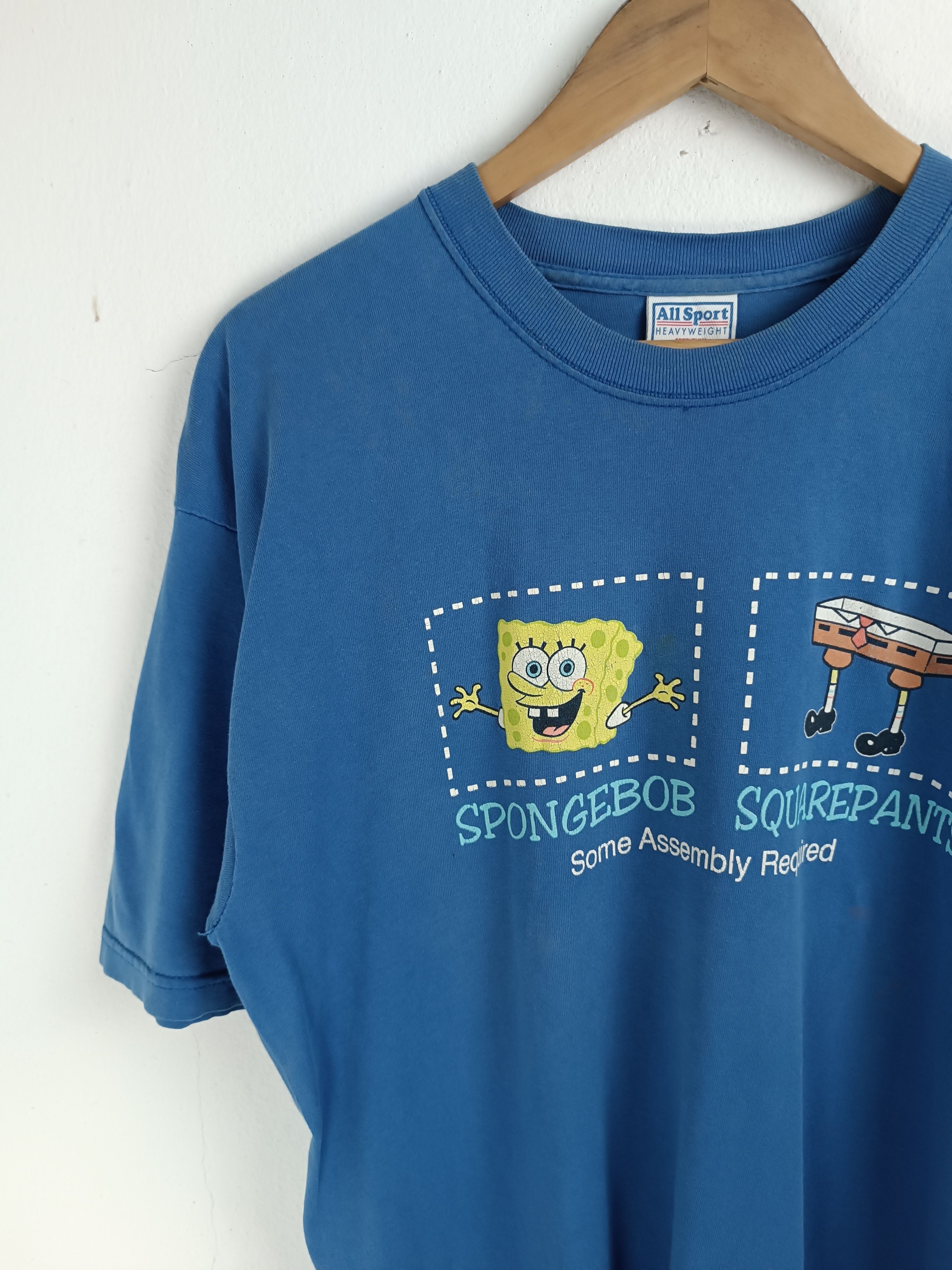 Cartoon Network VINTAGE LATE 90'S SPONGEBOB SQUAREPANTS FADED TEE Size US L / EU 52-54 / 3 - 5 Thumbnail