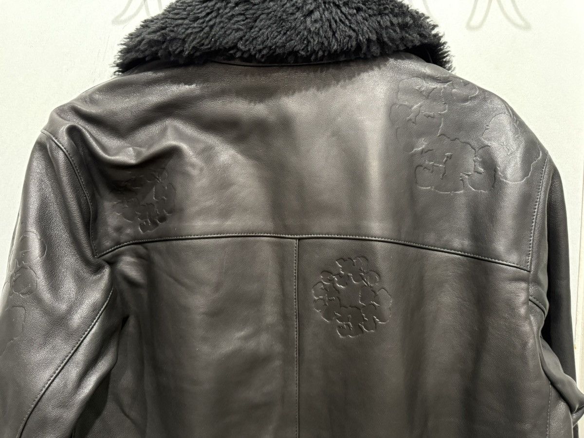 DENIM TEARS Denim Tears Oakland Wreath Winter Leather Coat Size US S / EU 44-46 / 1 - 17 Thumbnail