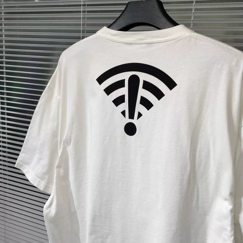 Balenciaga Balenciaga Short Sleeve T-Shirt with Arrow and WiFi Signal Size US XS / EU 42 / 0 - 5 Thumbnail