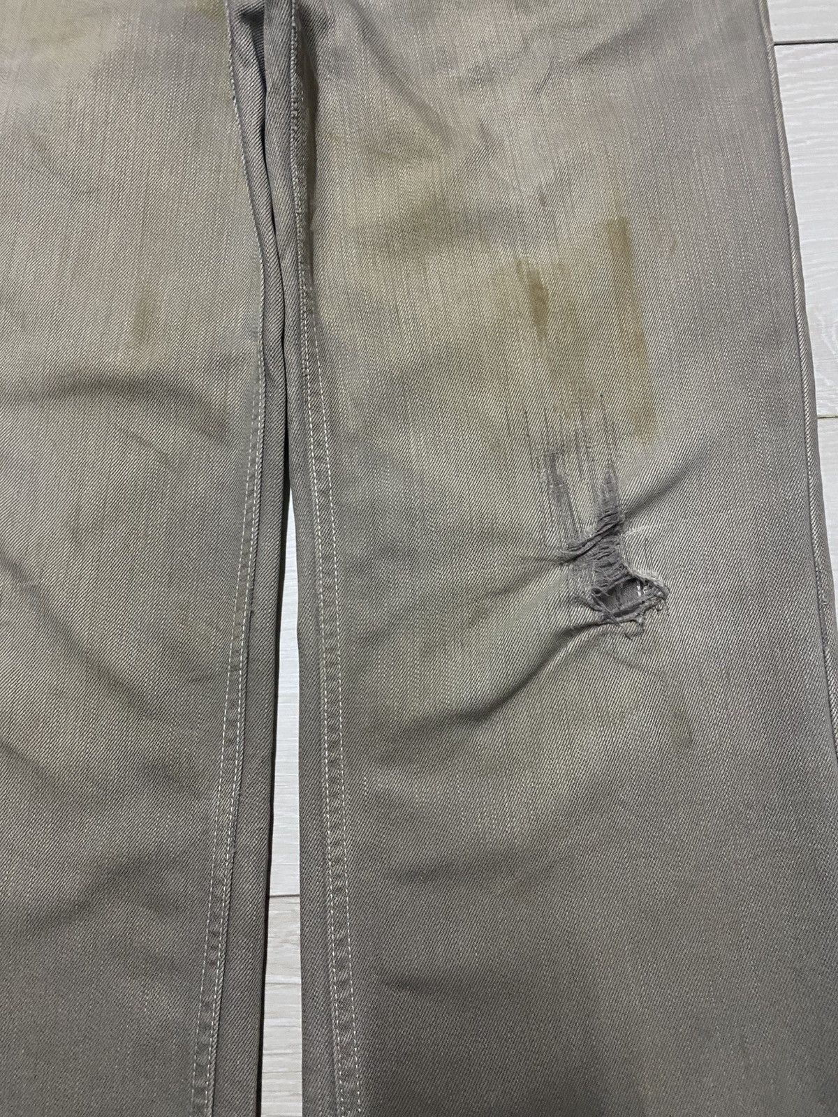 Adidas Adidas beidge Grunge Distressed Baggy Jeans Size US 33 - 8 Thumbnail
