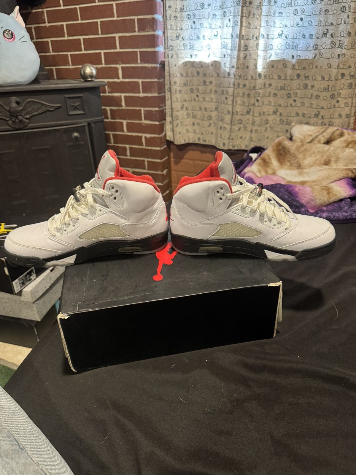 Jordan Brand Retro Jordan 5 Fire Red 2020 Size US 10 / EU 43 - 5 Thumbnail