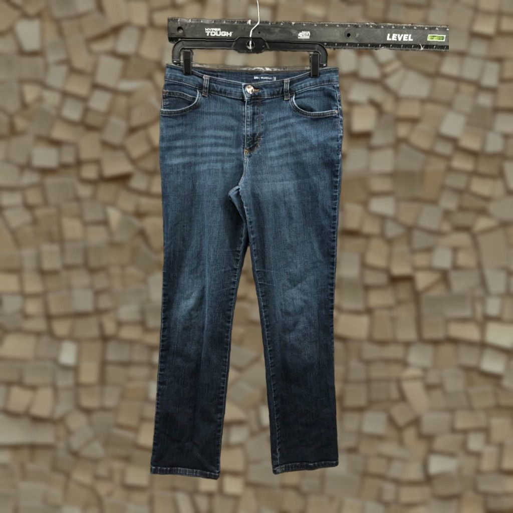 Lee Lee Relaxed Fit Jeans Womens Size 8 Mid Rise Dark Wash Blue Denim Size 30" / US 8 / IT 44 - 1 Thumbnail