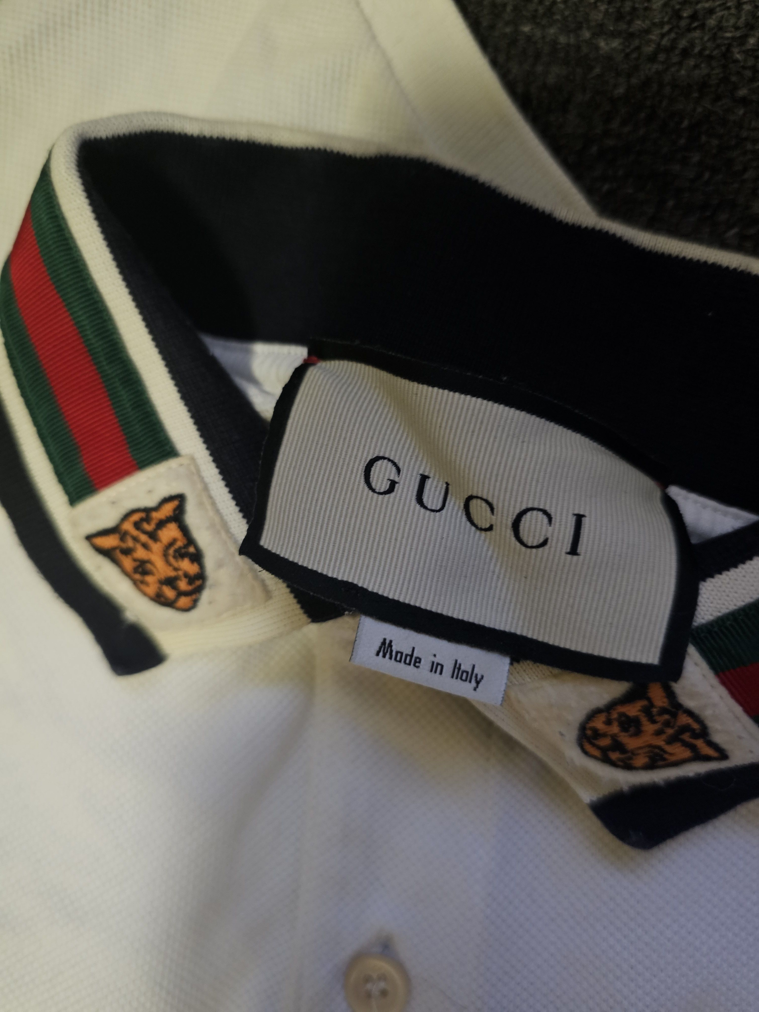 Gucci GUCCI Men's White Polo Shirt Size M Size US M / EU 48-50 / 2 - 4 Thumbnail