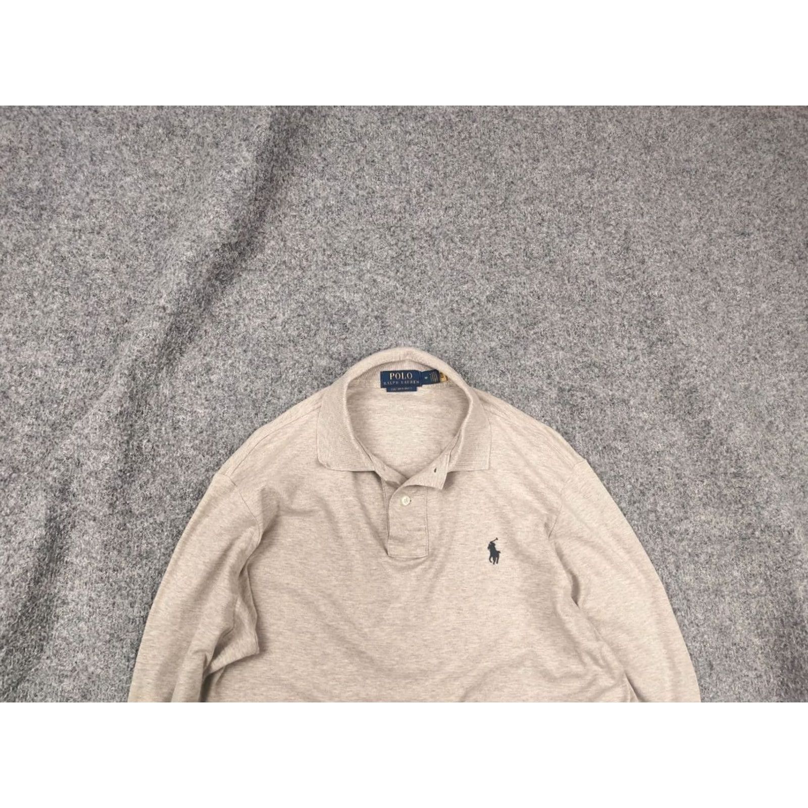 Polo Ralph Lauren Polo Ralph Lauren Custom Slim Fit Beige Polo Long sleeve Shirt Vintage Style Shirt Size US M / EU 48-50 / 2 - 3 Thumbnail