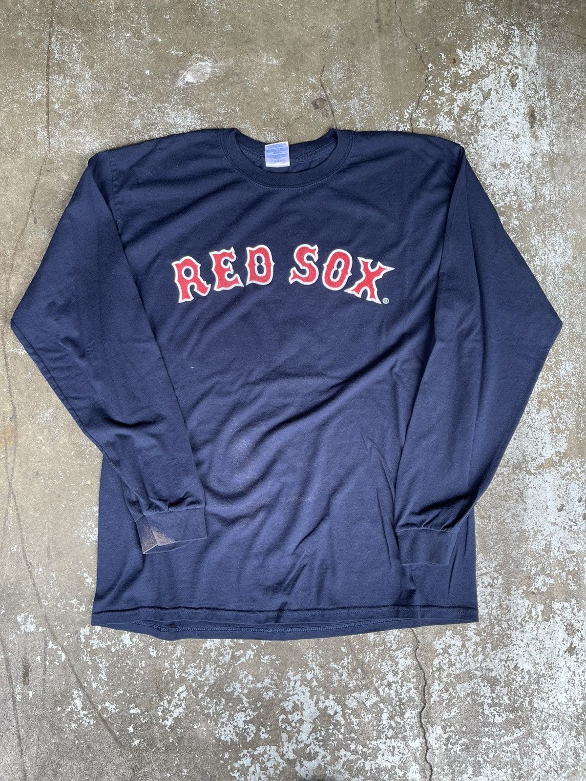 MLB Vintage 2000s Boston Red Sox Long Sleeve Shirt Size US L / EU 52-54 / 3 - 3 Thumbnail