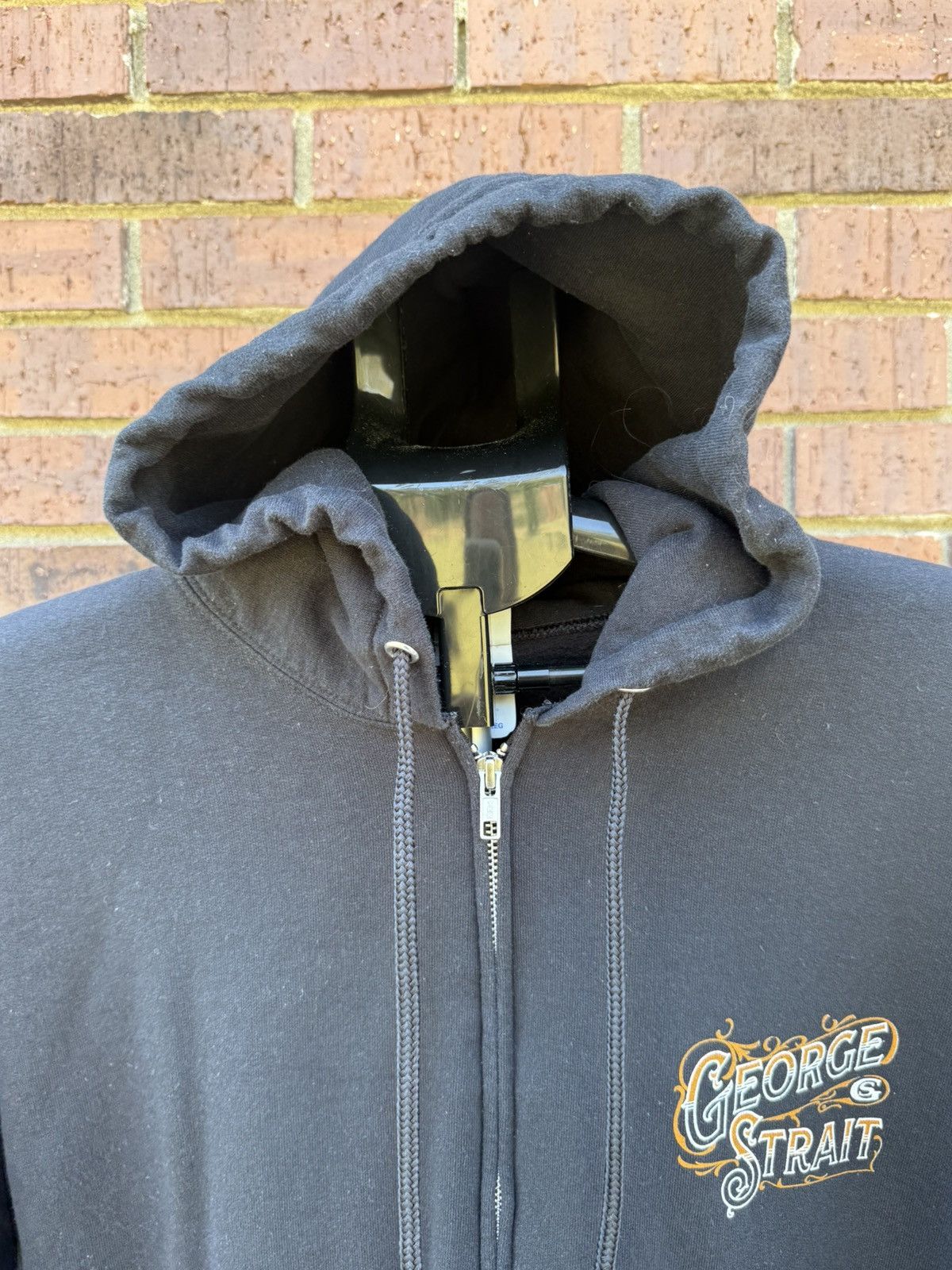 Port & Company George Strait Hoodie Men 2XL Black L/S Full Zip Sweatshirt Size US XXL / EU 58 / 5 - 5 Thumbnail