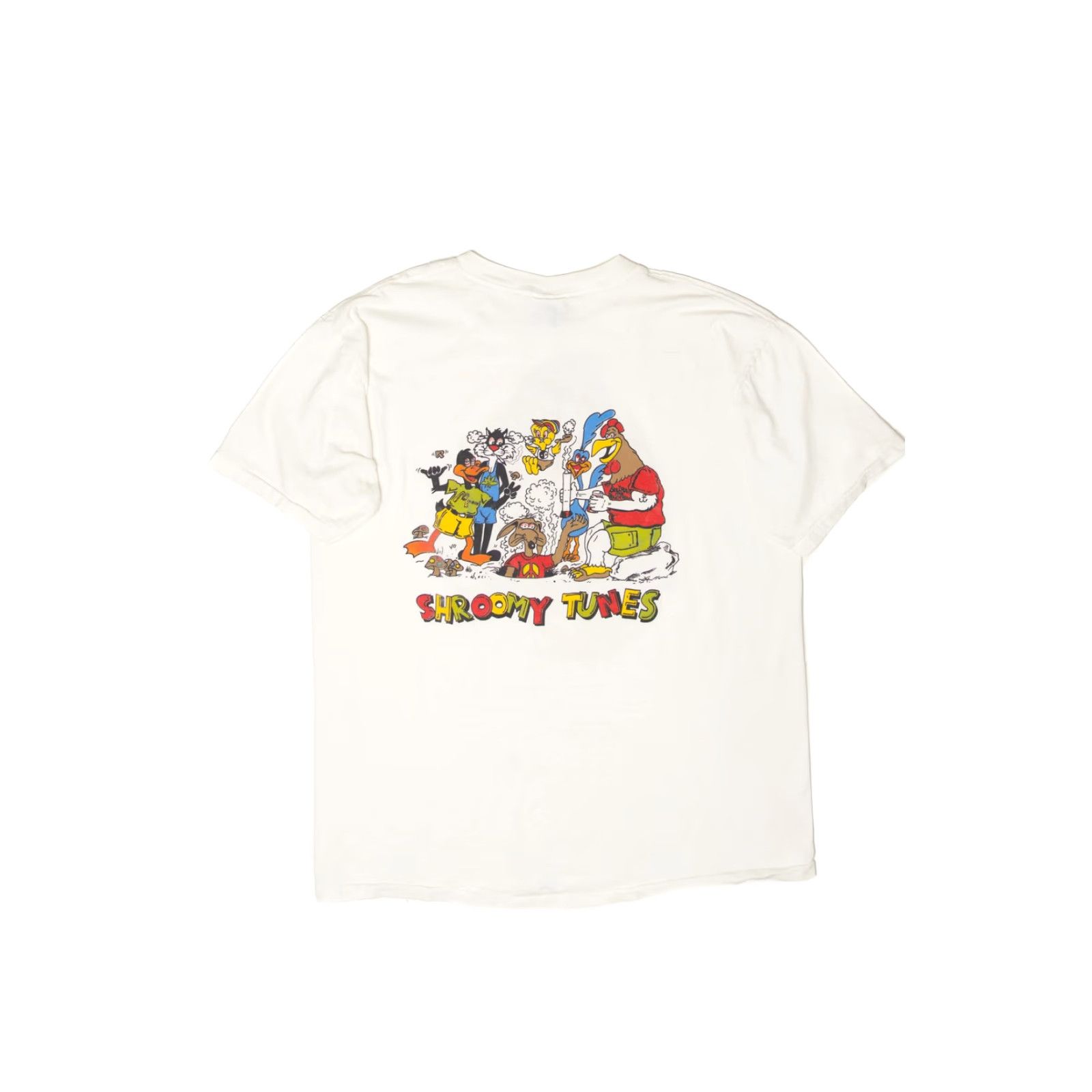 Vintage VINTAGE Sinsemilla Sam Shroomy Tunes T-Shirt Unisex Adults XS XL White 1990s T-Shirt Mens Womens Girls Boys Size US XL / EU 56 / 4 - 2 Thumbnail