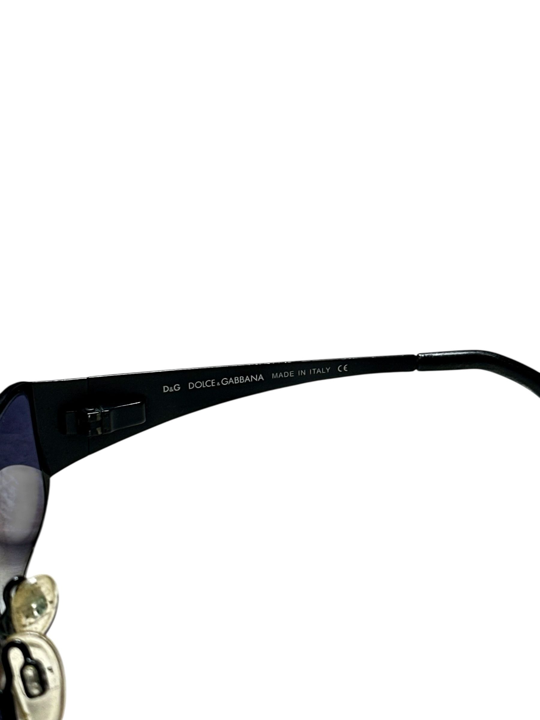 Dolce & Gabbana D&G Side Logo Slim Sunglasses Size ONE SIZE - 5 Thumbnail