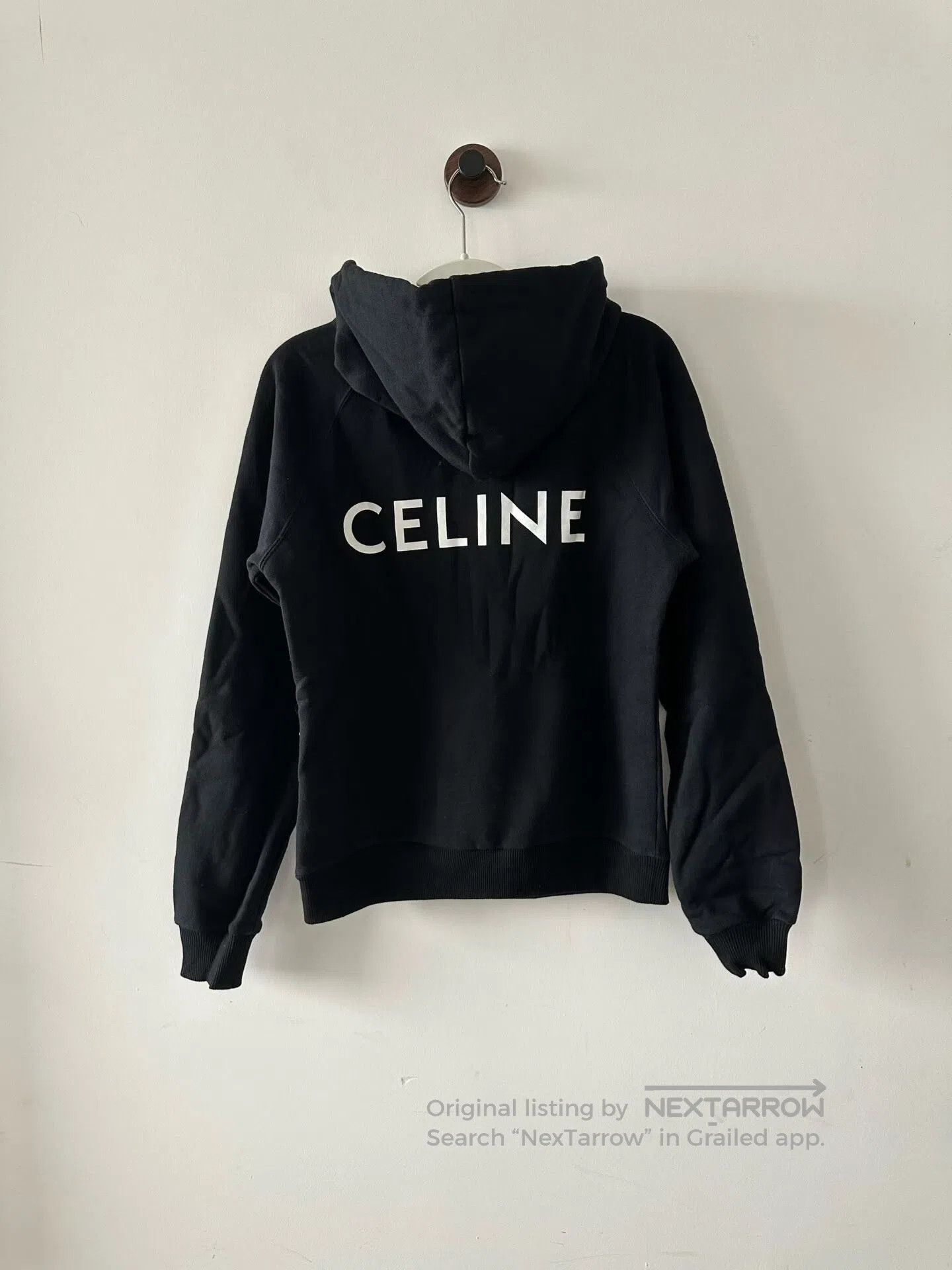 Celine Celine Black Back Logo Hoodie. Size US S / EU 44-46 / 1 - 2 Thumbnail