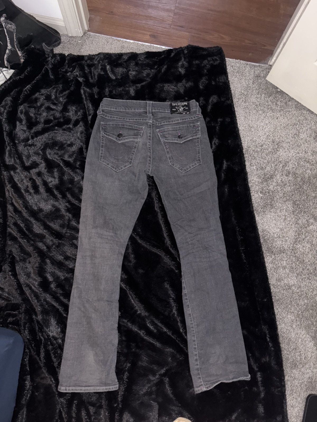 True Religion True Religion black and purple jeans Size US 33 - 8 Thumbnail