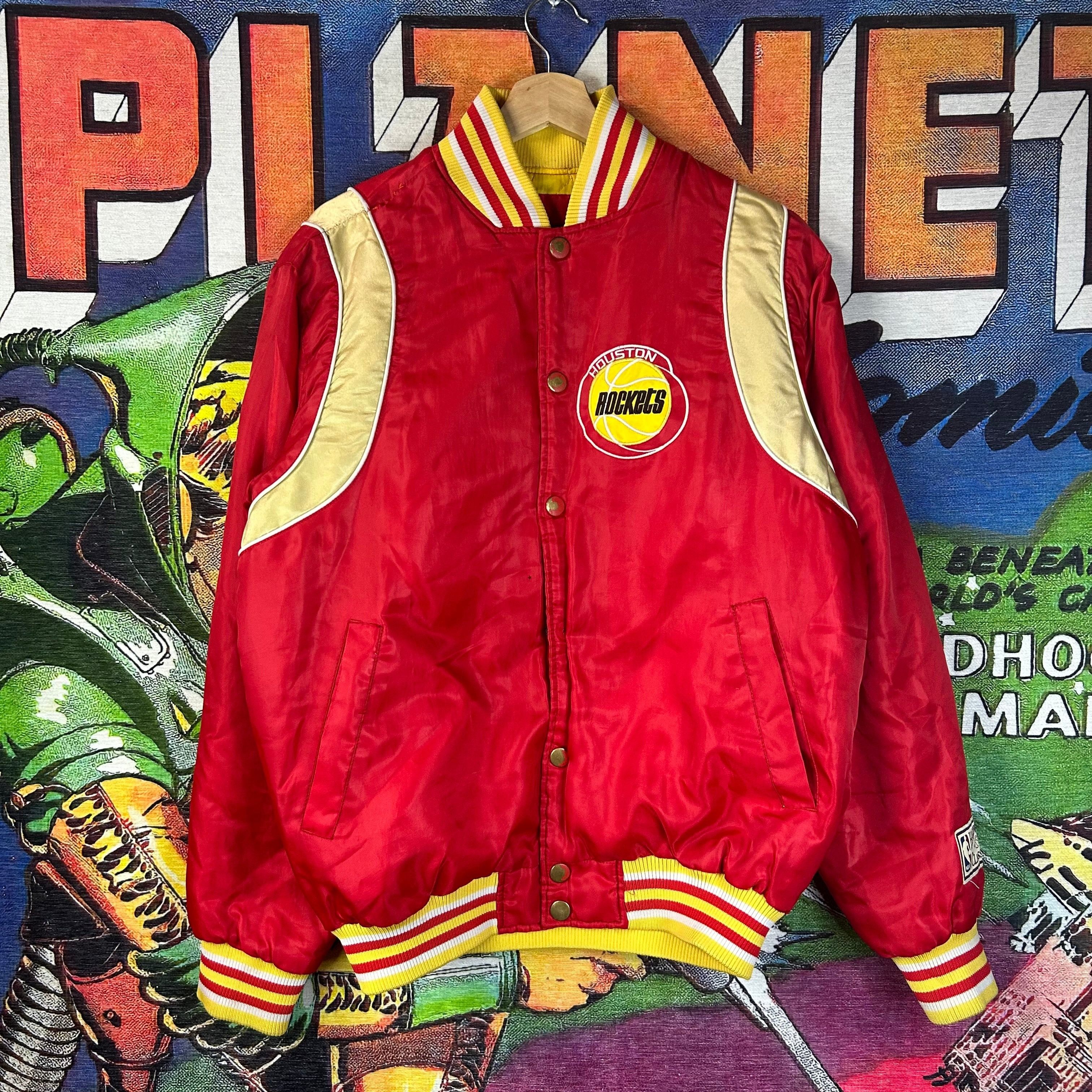 Vintage Vintage 90s Houston Rockets Bomber Jacket Size Small Size US S / EU 44-46 / 1 - 1 Thumbnail