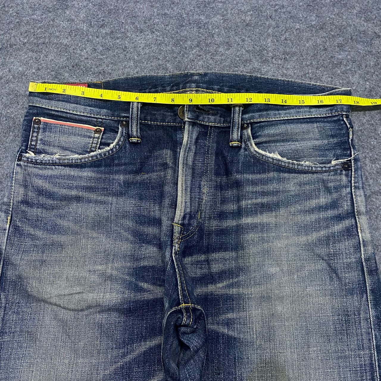 Edwin Vintage Edwin Selvegde Redline Backle Back Denim Size US 36 / EU 52 - 3 Thumbnail