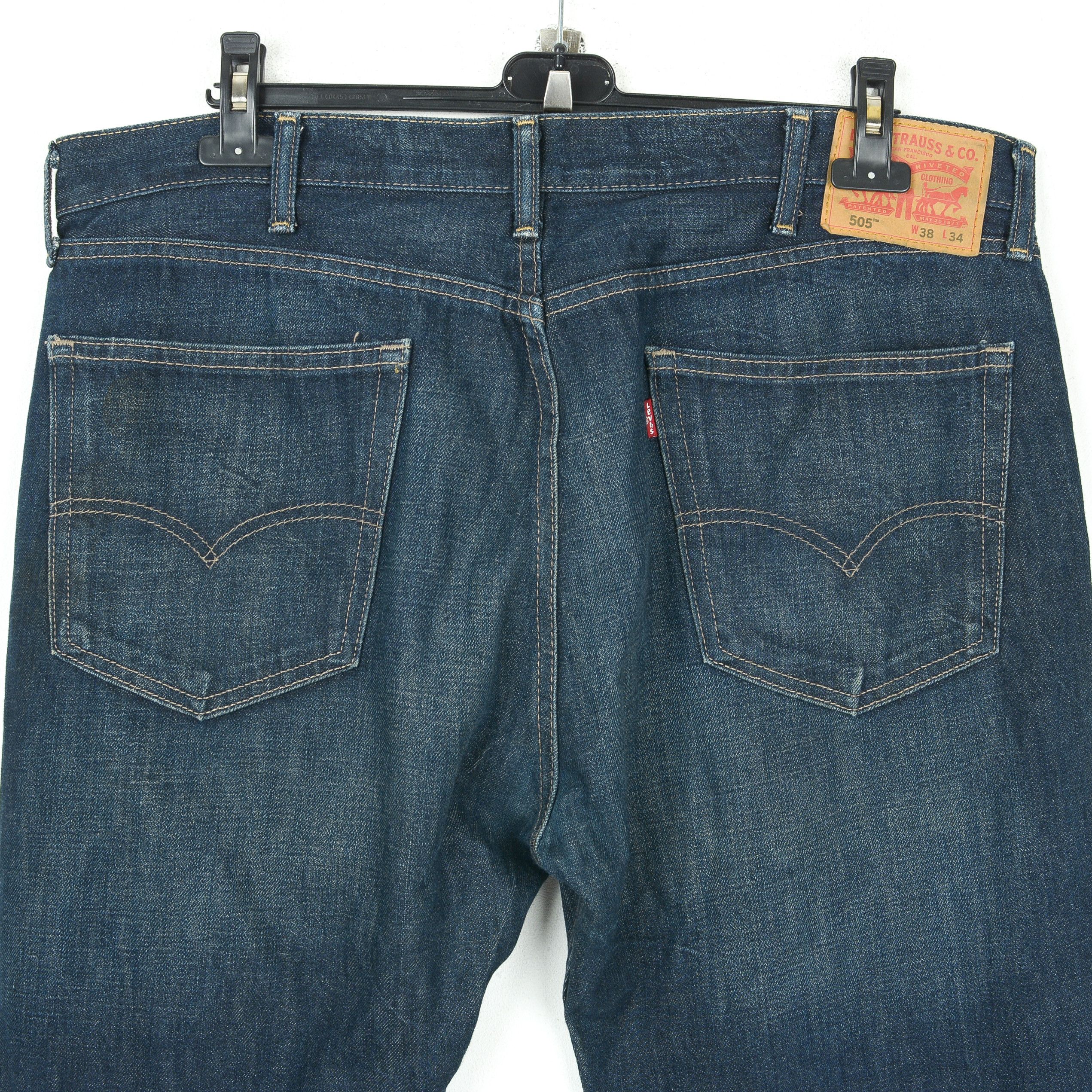 Levi's 505 W38 L30 Regular Straight Leg Jeans Denim Pants Trousers Size US 38 / EU 54 - 4 Thumbnail