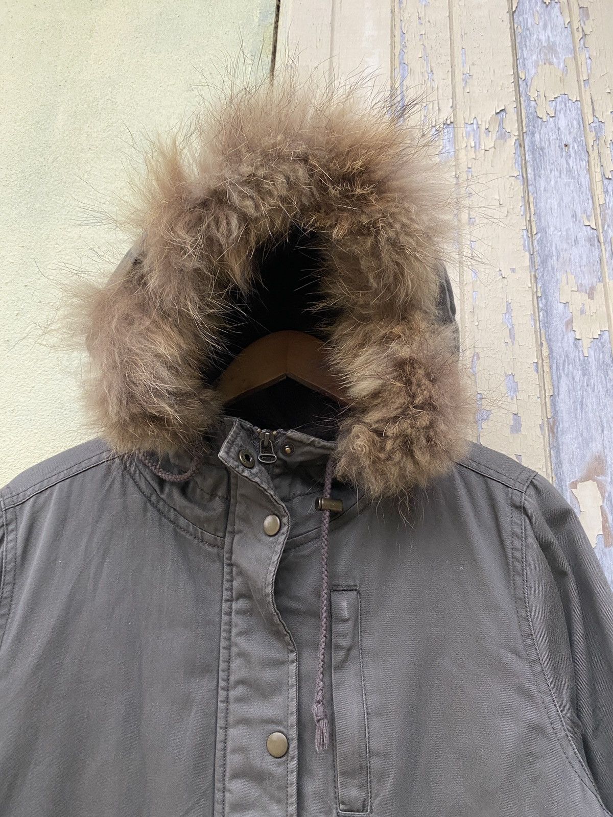 If Six Was Nine × Vintage Vintage colza fur hoodie jacket Size US L / EU 52-54 / 3 - 5 Thumbnail