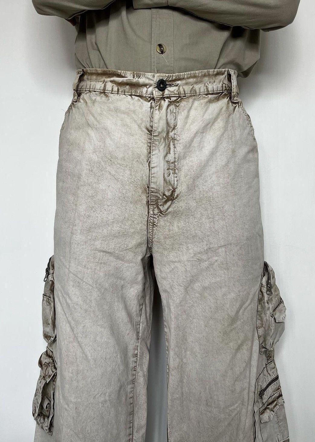 Japanese Brand Y2K Japanese multipocket bootcut cargo pants. Size US 32 / EU 48 - 5 Thumbnail