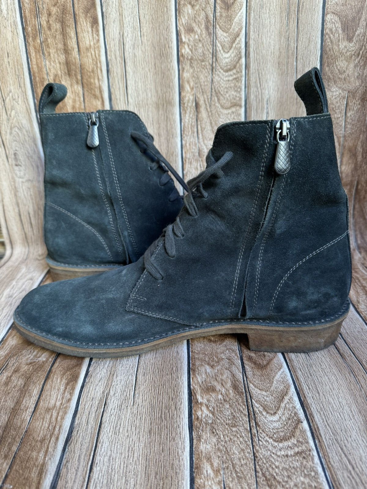 Bottega Veneta Lace up side zipper Chelsea boots kanye west Size US 11 / EU 44 - 6 Thumbnail