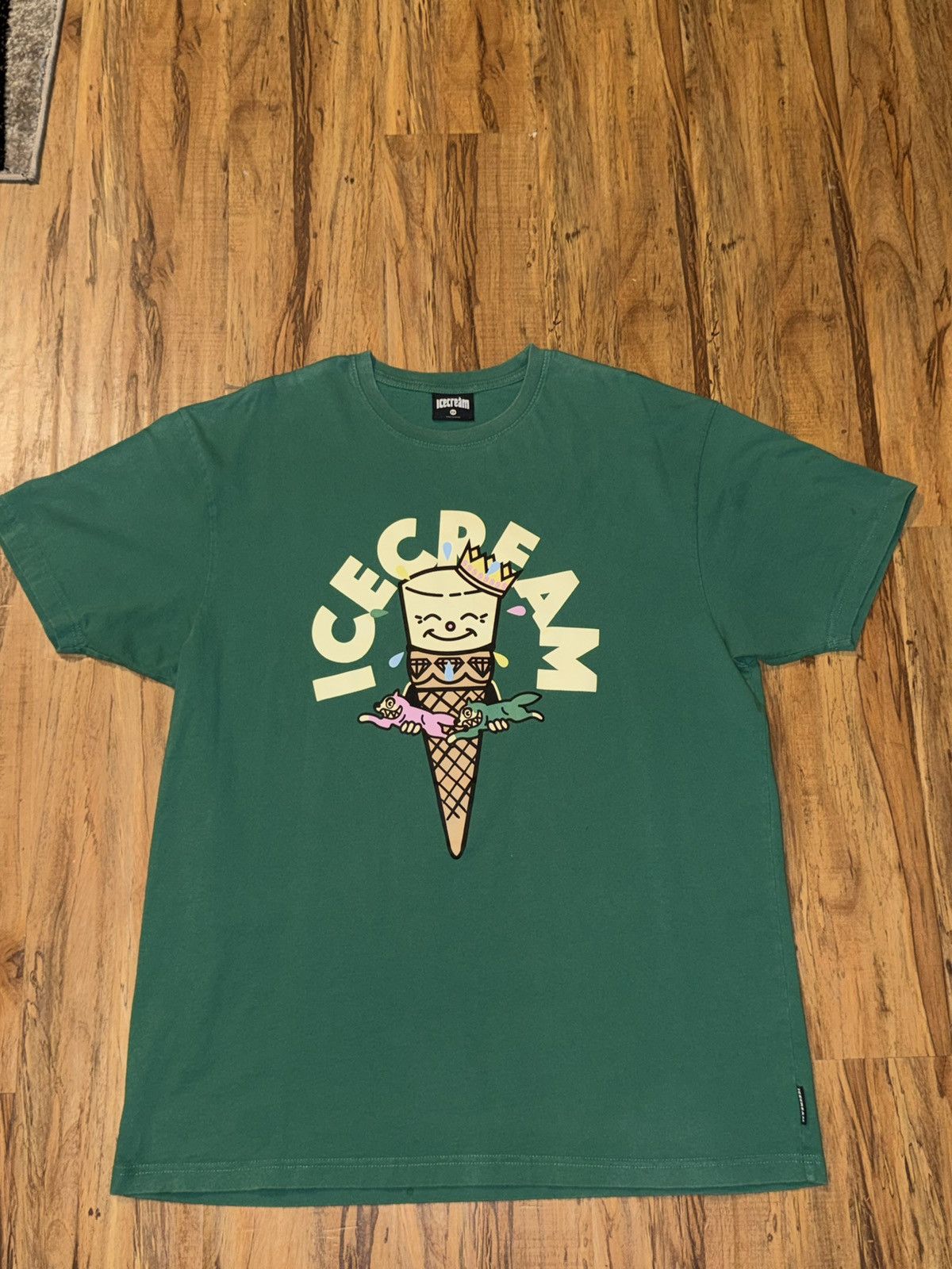 Icecream BILLIONAIRE BOYS CLUB IceCream Cone Running Dog Shirt Green Size US XXL / EU 58 / 5 - 2 Thumbnail