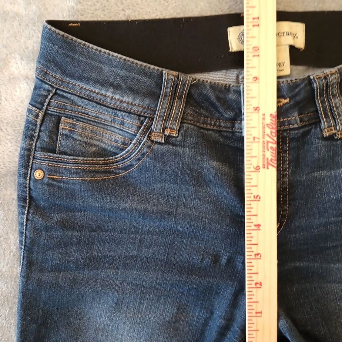 Vintage Democracy Abtechnology Skinny Jeans Womens Size 4 Blue Dark Wash Stretch 29x28 Jeans Womens Skinny 5-Pocket Denim Blue Dark Wash Size 27" / US 4 / IT 40 - 4 Thumbnail