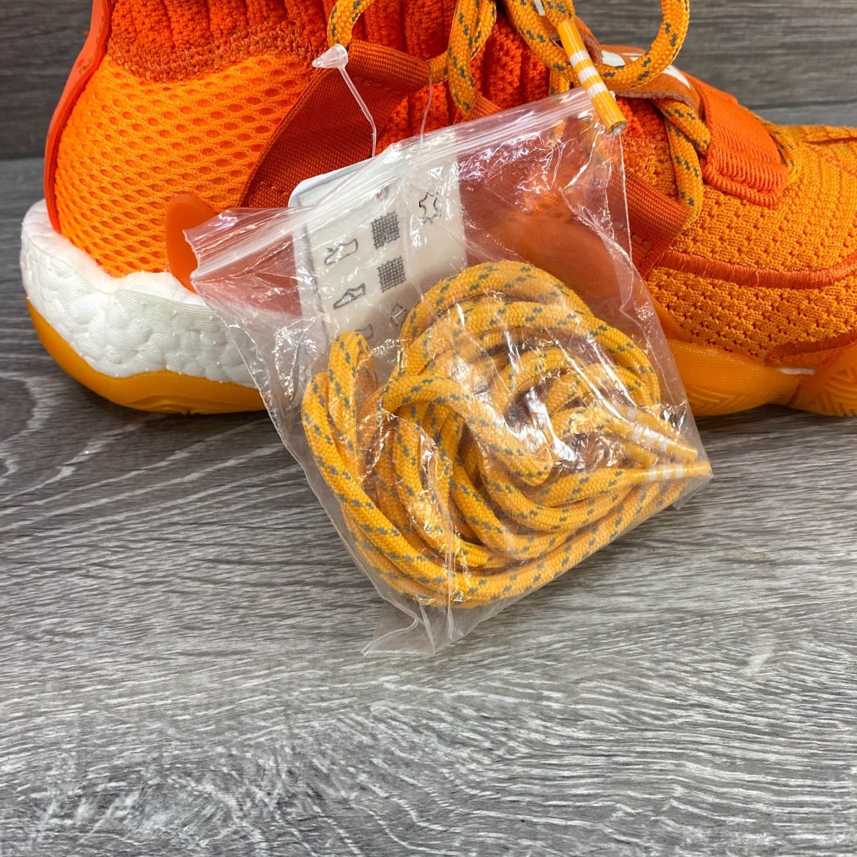 Adidas Adidas Crazy BYW X EG7728 Orange Basketball Men’s Size 6 - Pharrell Williams x Adidas EG7728 Sneakers Mid Top Suede Rubber Size US 6 / EU 39 - 4 Thumbnail
