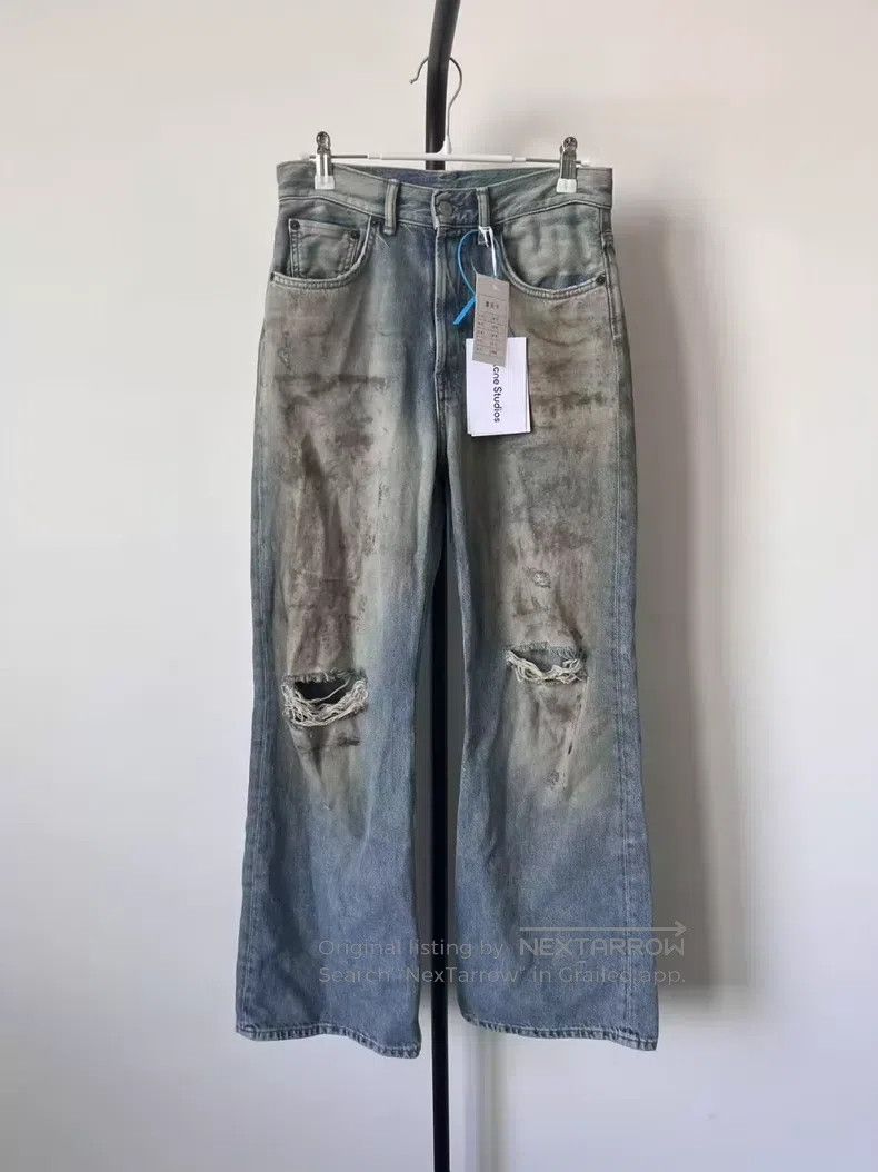 Acne Studios Acne Studios Denim Series Dirty Mud Dyed Ripped Distressed Size US 30 / EU 46 - 2 Thumbnail