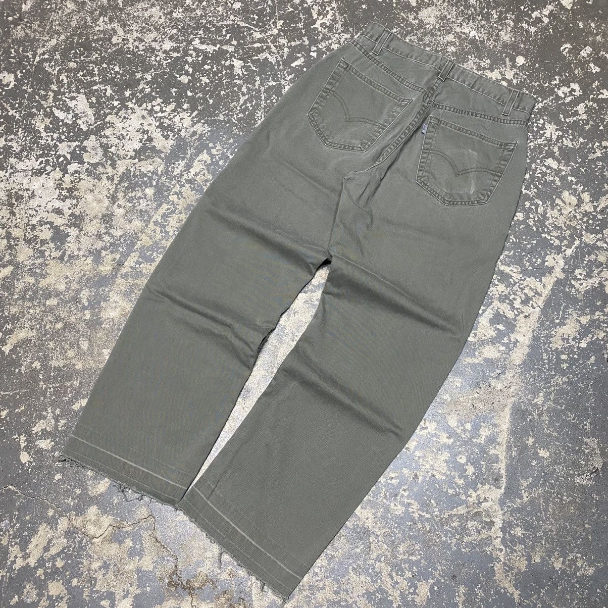 JNCO × Levi's × Vintage Vintage Levi’s Silvertab Loose Baggy Green Work Pants 90s Size US 29 - 2 Thumbnail