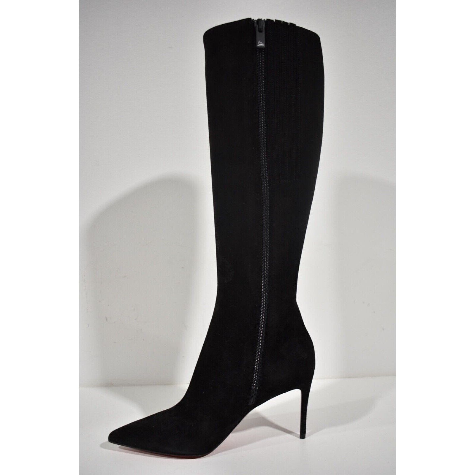 Christian Louboutin Christian Louboutin Kate Botta 85 Black Suede Knee High Size US 5.5 / IT 35.5 - 9 Thumbnail