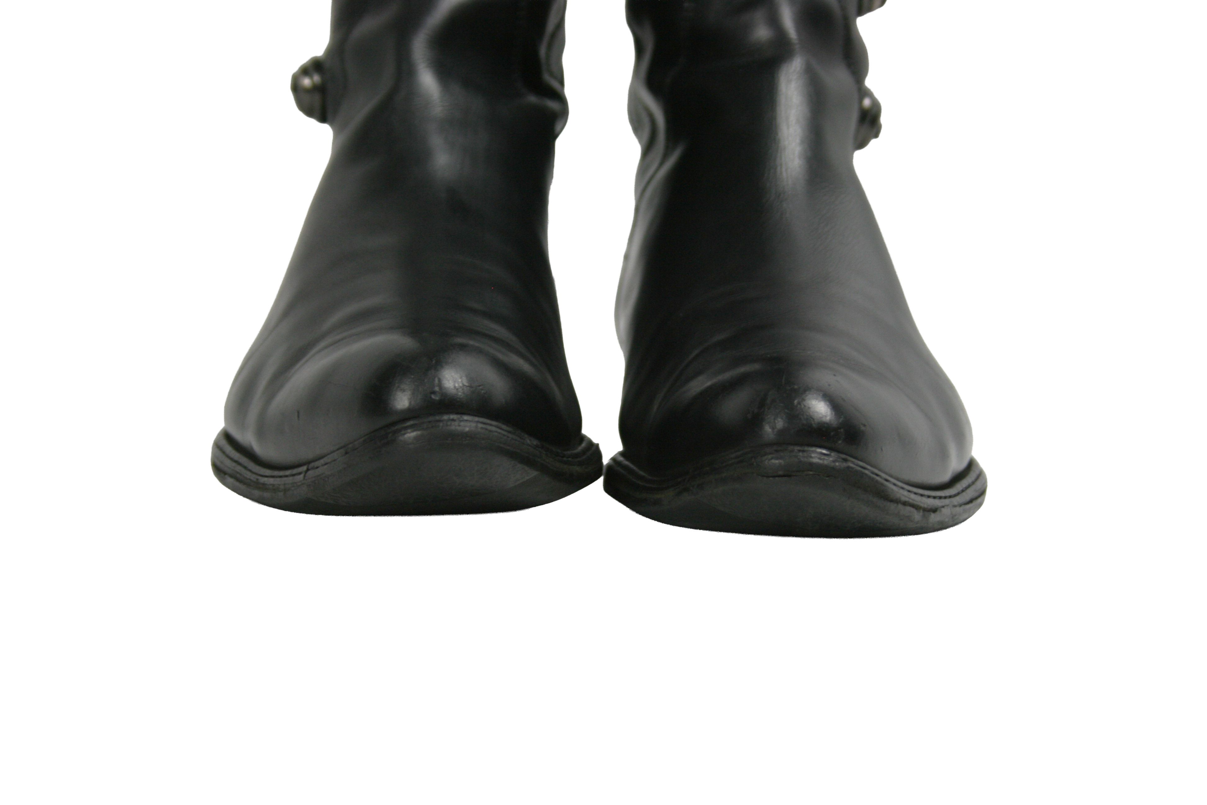 Paciotti 00S Knight Renaissance Knee High Y2K Boots Vintage Size US 7 / IT 37 - 4 Thumbnail