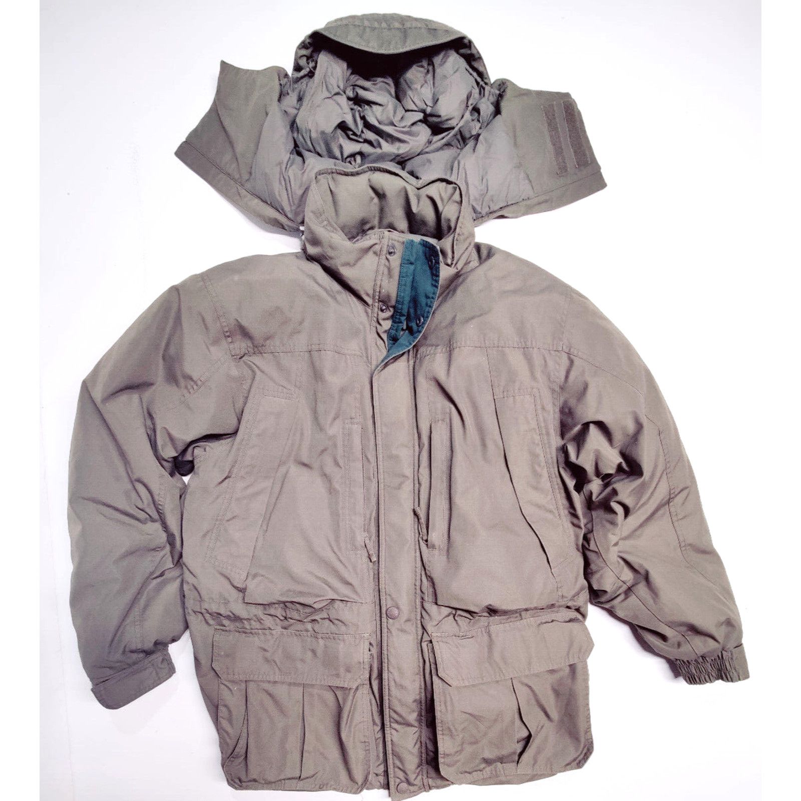 Cabelas Jacket Mens Large Hooded Northern Goose Down Coat