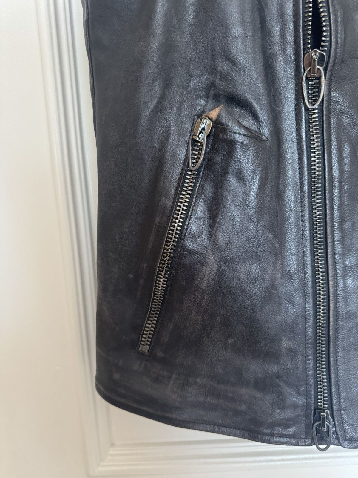 Daniele Basta DANIELE BASTA LEATHER VEST Size US S / EU 44-46 / 1 - 3 Thumbnail