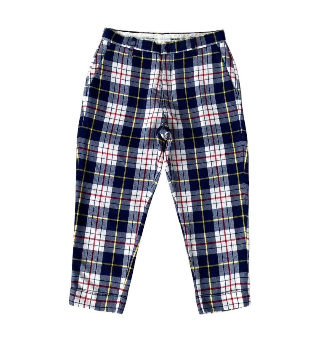 Issey Miyake Ne-net by Issey Miyake Plaid Cropped Pants Dance Punk Size US 30 / EU 46 - 2 Thumbnail