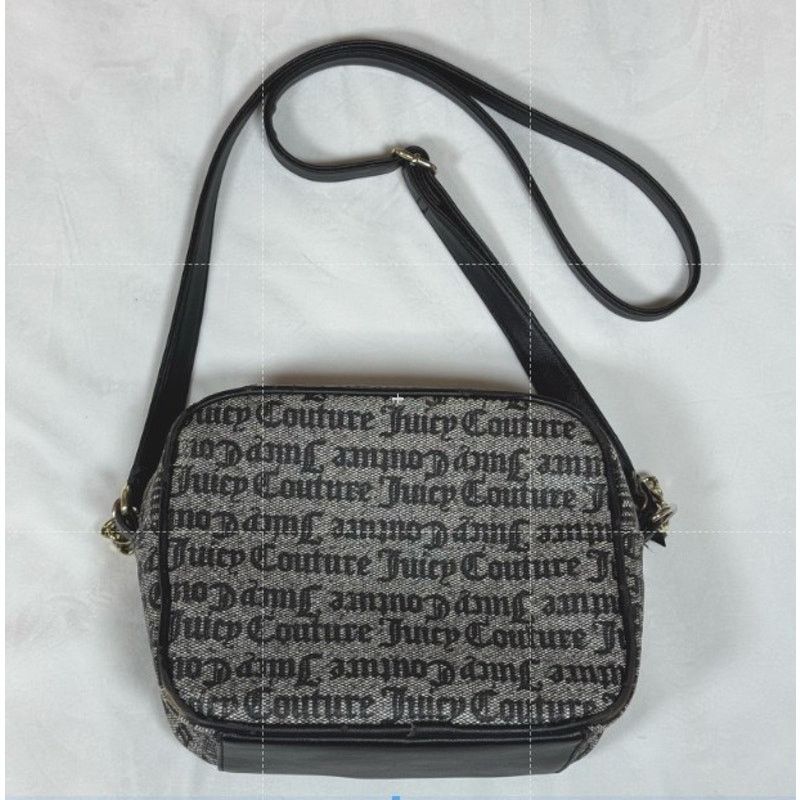 Juicy Couture Juicy Couture Black Monogram Mini Crossbody Women's USED Size ONE SIZE - 2 Thumbnail