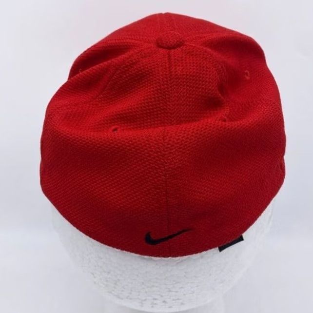 Nike Nike Tiger Woods Hat Mens L-XL Dri-Fit Red Legacy 91 Golf Cap Fitted Embroidered Size ONE SIZE - 4 Thumbnail