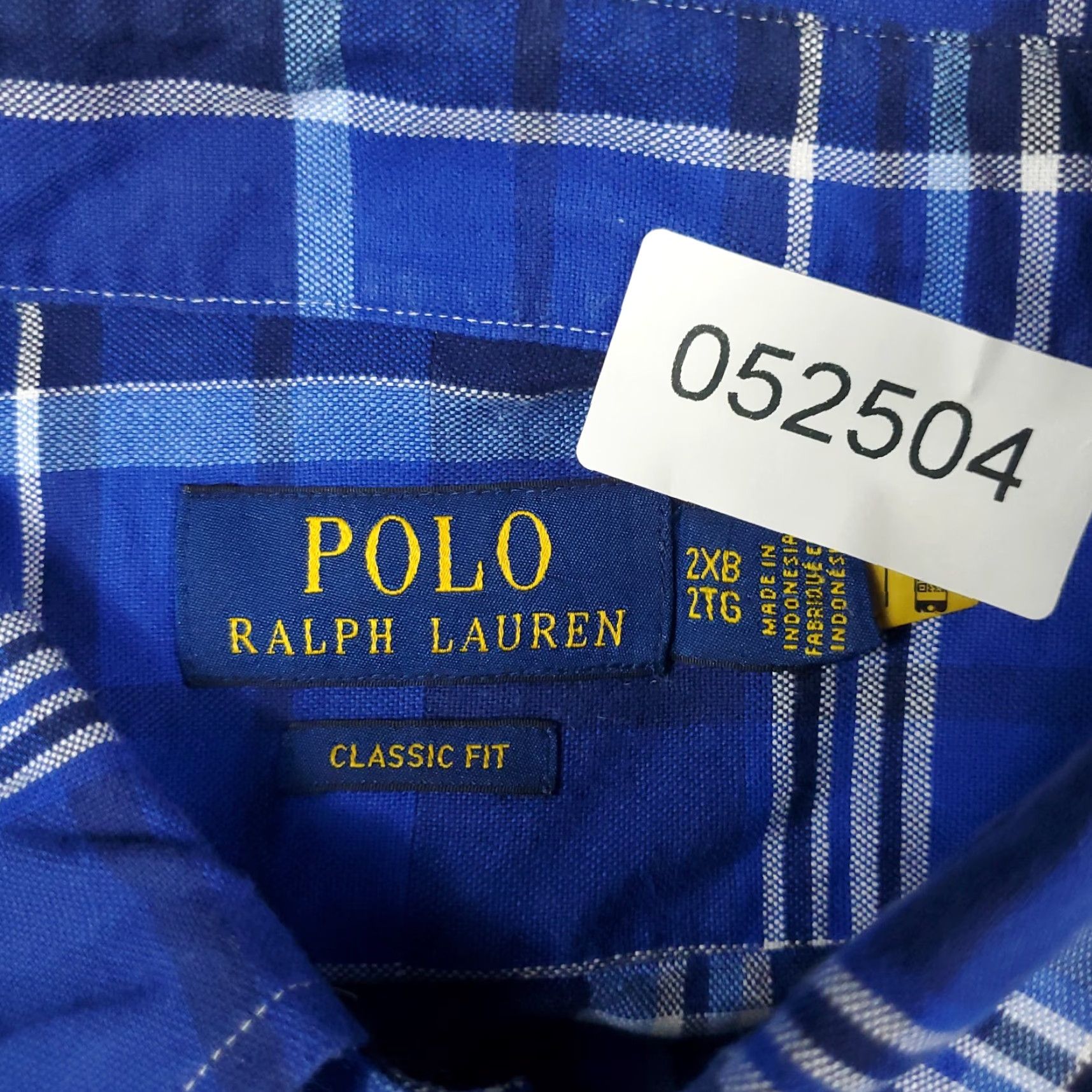 Ralph Lauren Ralph Lauren Shirt Mens Big & Tall Blue Plaid Button-Up Long Sleeve 2XB Casual Business Formal Workwear Button-Down Collar Polo Style? Size US XXL / EU 58 / 5 - 7 Thumbnail