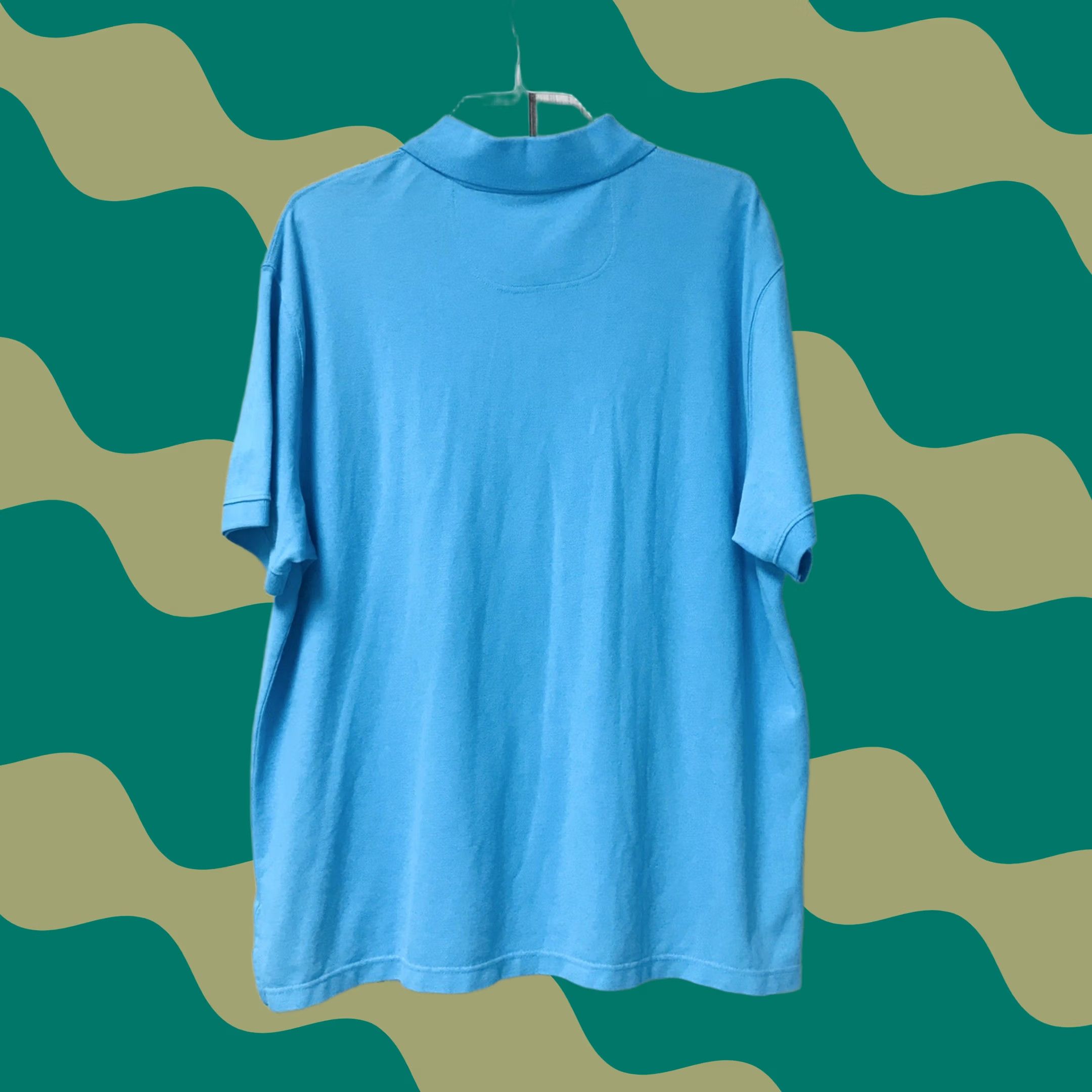 Vintage VINTAGE? St. John's Bay Polo Shirt Men Barbados Blue 2XL Big & Tall Classic Heritage Short Sleeve Collared Knit 100% Cotton Polo Shirt Mens Size US XXL / EU 58 / 5 - 1 Thumbnail
