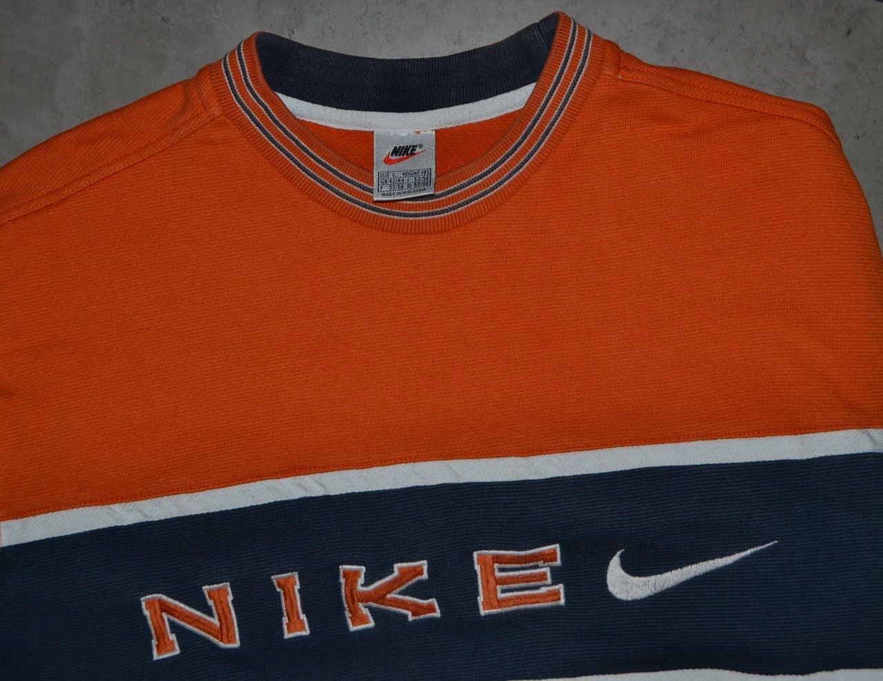Nike × Vintage Nike Vintage Sweatshirt 90s Big Logo Size L Size US L / EU 52-54 / 3 - 3 Thumbnail