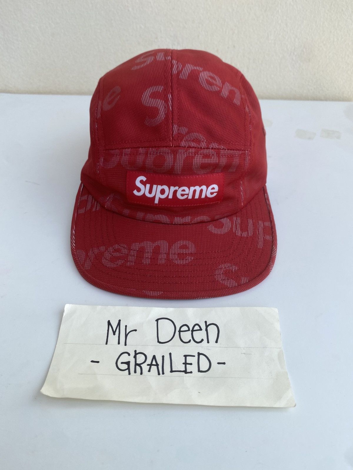 Supreme Rare Supreme Lenticular Logo Camp Cap Red SS19 Size ONE SIZE - 8 Thumbnail
