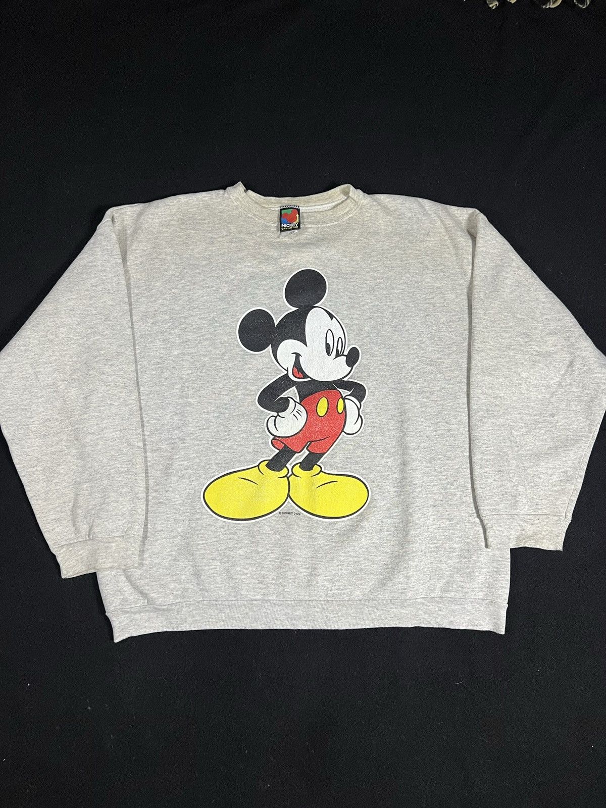 Disney × Vintage Vintage 90’s Essential Mickey Mouse Cartoon Thick Crewneck Size US XL / EU 56 / 4 - 1 Thumbnail
